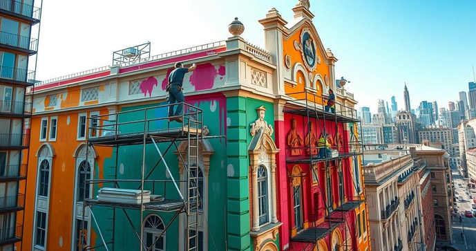 Pintura de fachada predial: como valorizar seu im&oacute;vel e garantir durabilidade