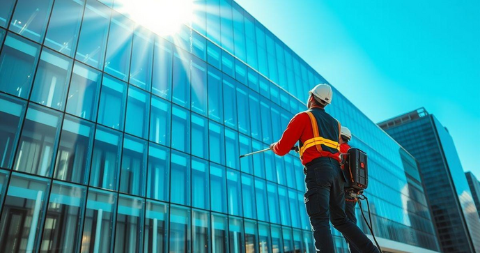 Limpeza de Fachada de Vidro Eficiente