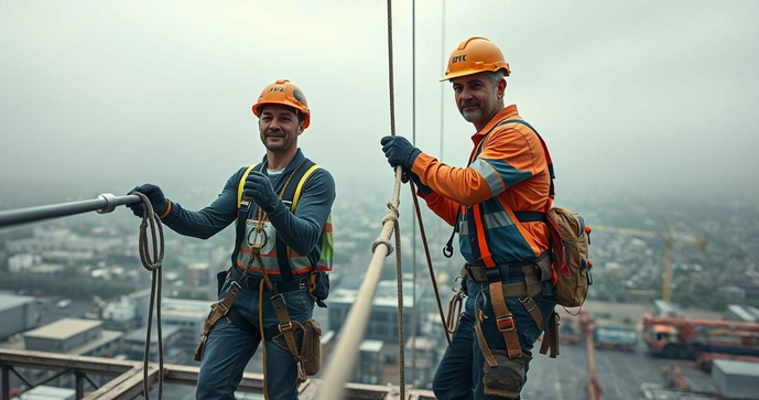 Linha de Vida Horizontal com Corda: Seguran&ccedil;a em Altura