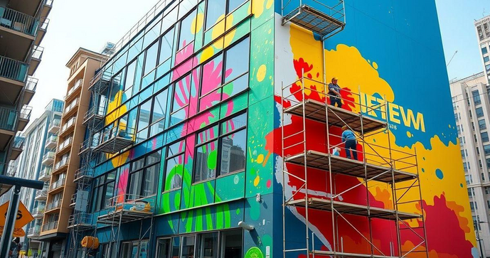 Pintura em Pr&eacute;dio: Tudo que Voc&ecirc; Precisa Saber