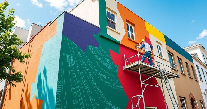 Empresa de pintura de fachada transforma a est&eacute;tica do seu im&oacute;vel com qualidade e durabilidade