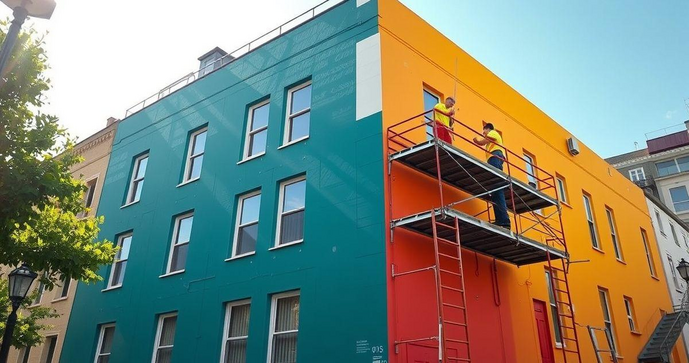 Servi&ccedil;os de pintura predial que valorizam seu im&oacute;vel