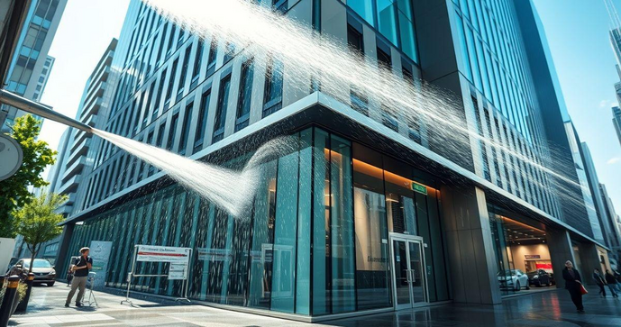 Limpeza de fachada com hidrojateamento: benef&iacute;cios e t&eacute;cnicas essenciais