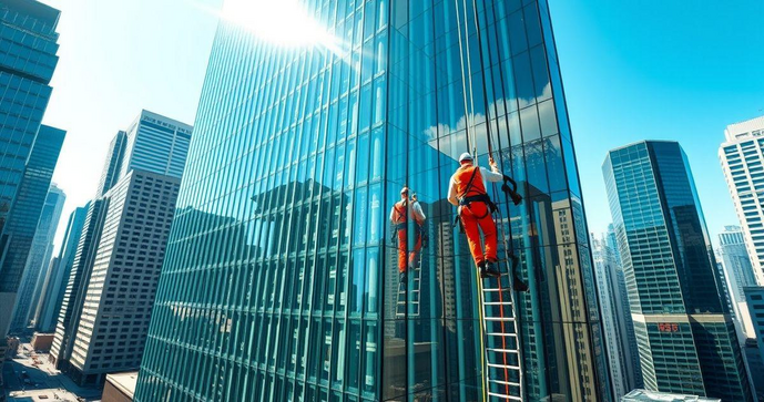 Melhore a Apar&ecirc;ncia do Seu Pr&eacute;dio com Limpeza Fachada de Vidro Profissional